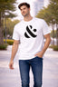 White Men’s Graphic Print T-Shirt – Regular Fit Casual Wear