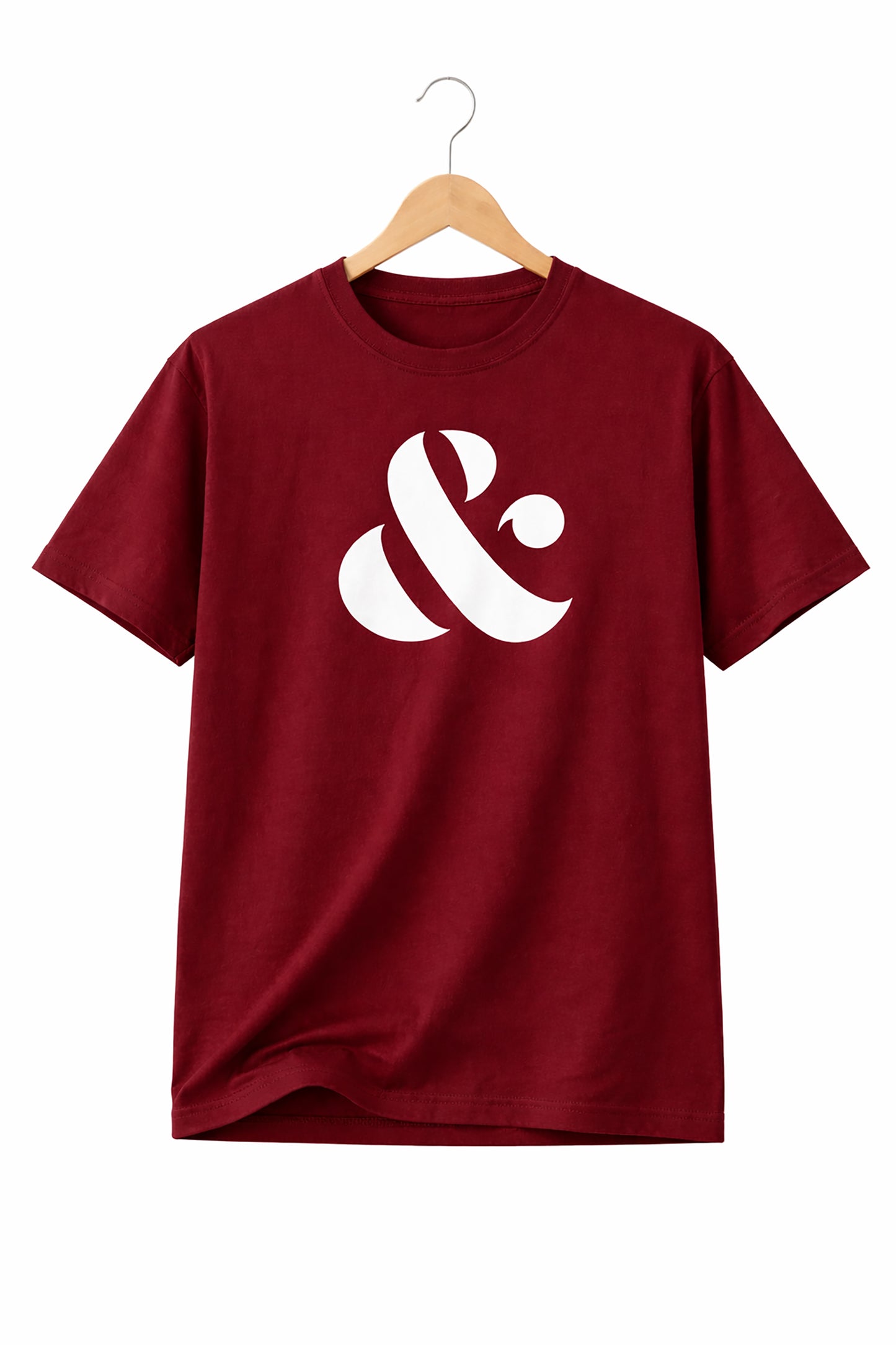 Maroon Men’s Graphic Print T-Shirt – Regular Fit Casual Wear