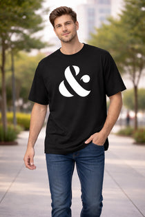 Black Men’s Graphic Print T-Shirt – Regular Fit Casual Wear
