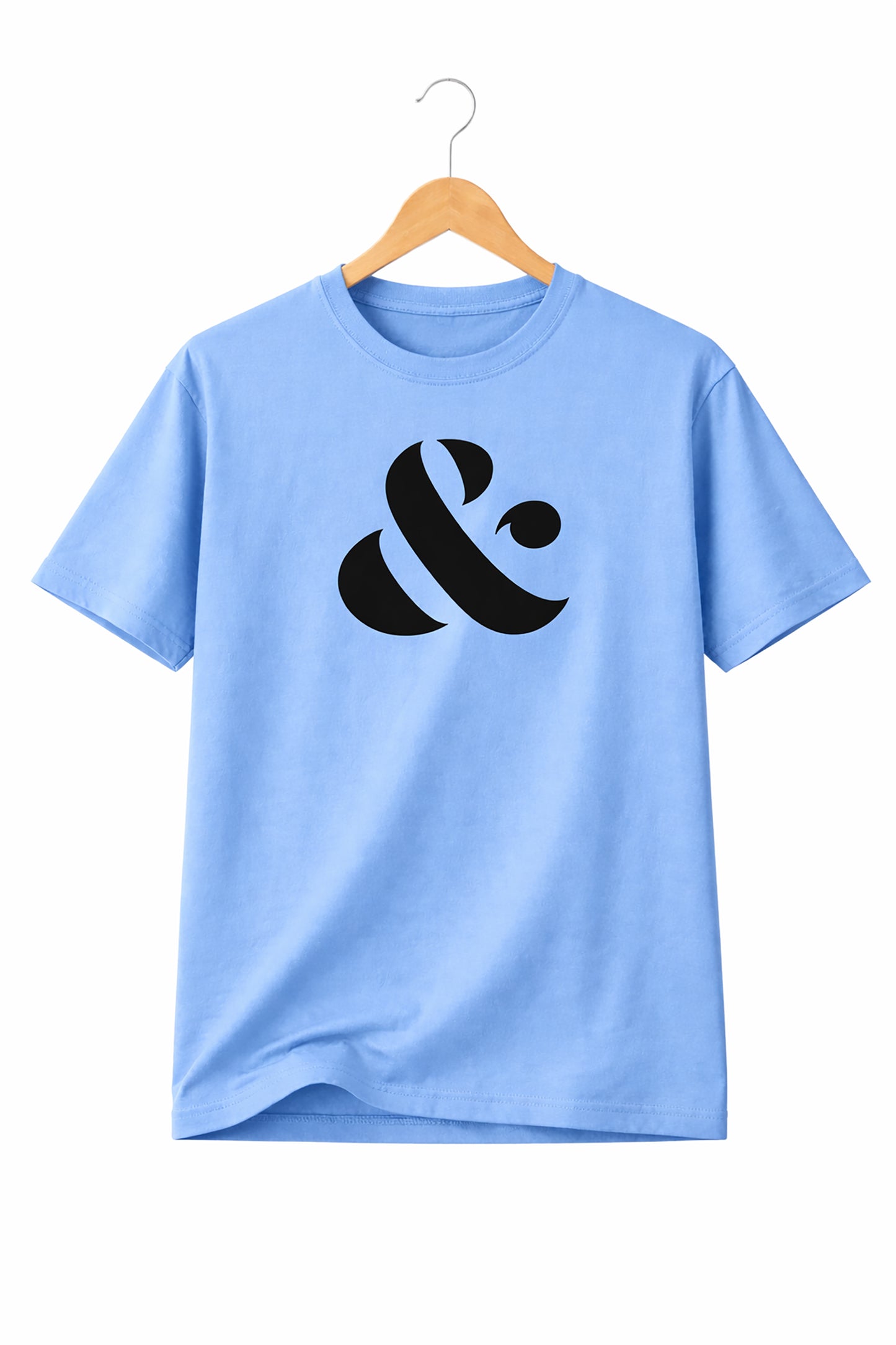 Sky Blue Men’s Graphic Print T-Shirt – Regular Fit Casual Wear