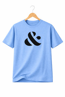 Sky Blue Men’s Graphic Print T-Shirt – Regular Fit Casual Wear