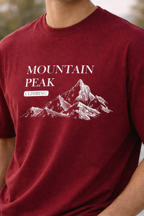 Men’s Cotton Relaxed Fit Graphic Printed Crew Neck T-Shirt