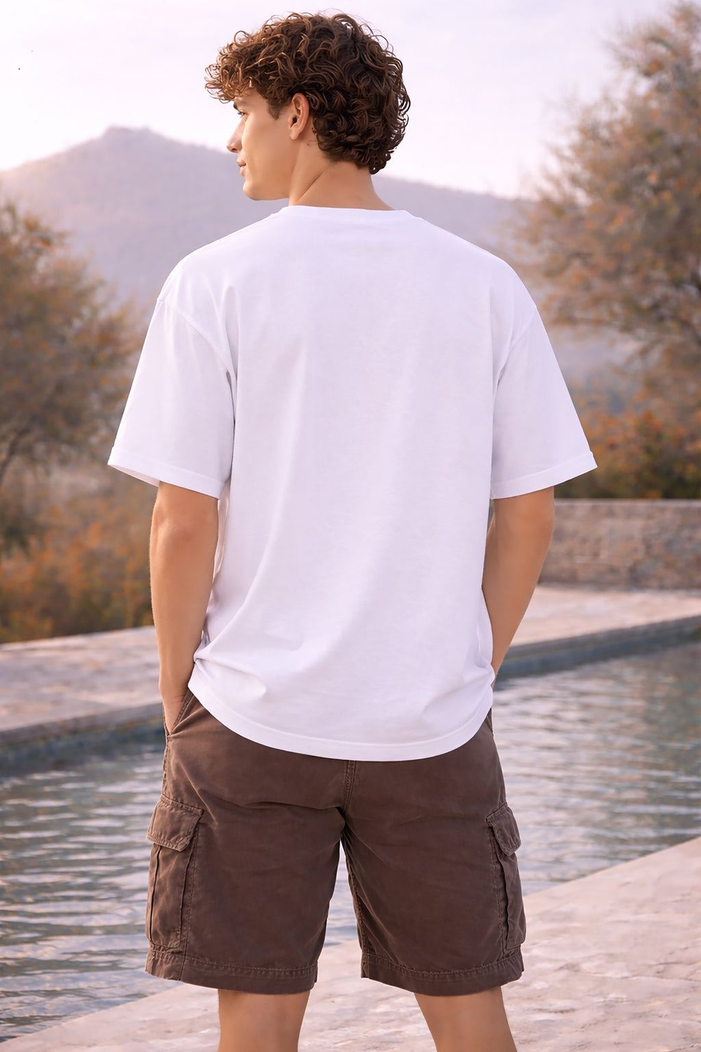 Men’s Cotton Relaxed Fit Graphic Printed Crew Neck T-Shirt