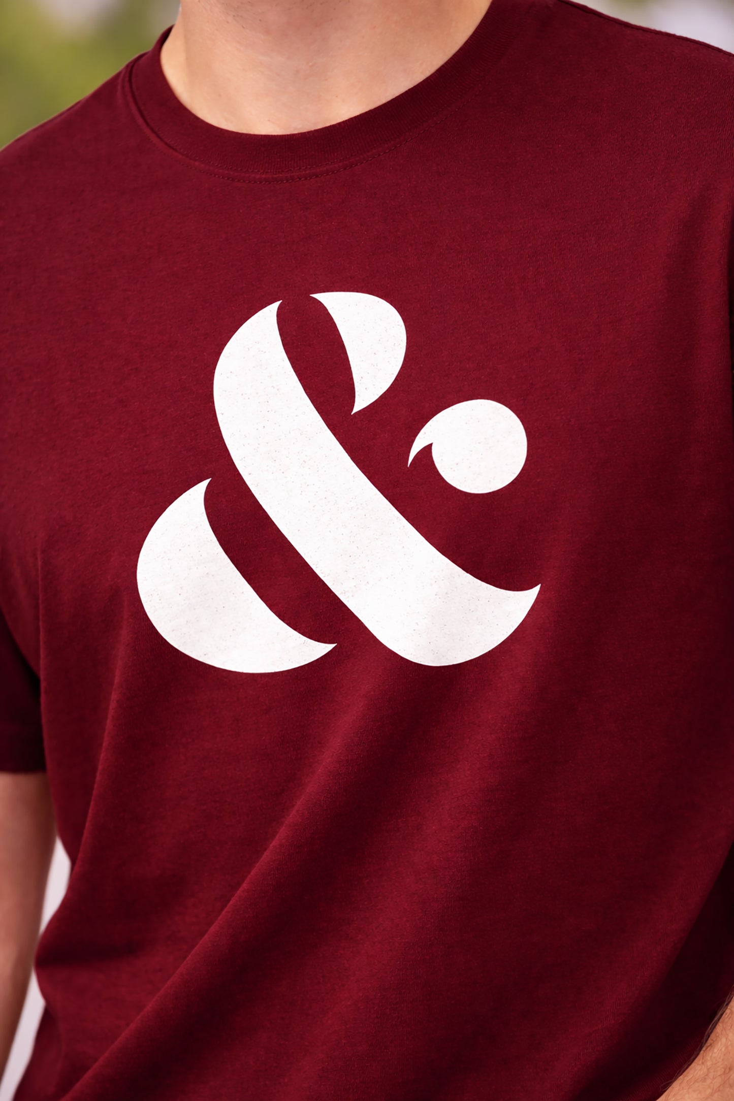 Maroon Men’s Graphic Print T-Shirt – Regular Fit Casual Wear