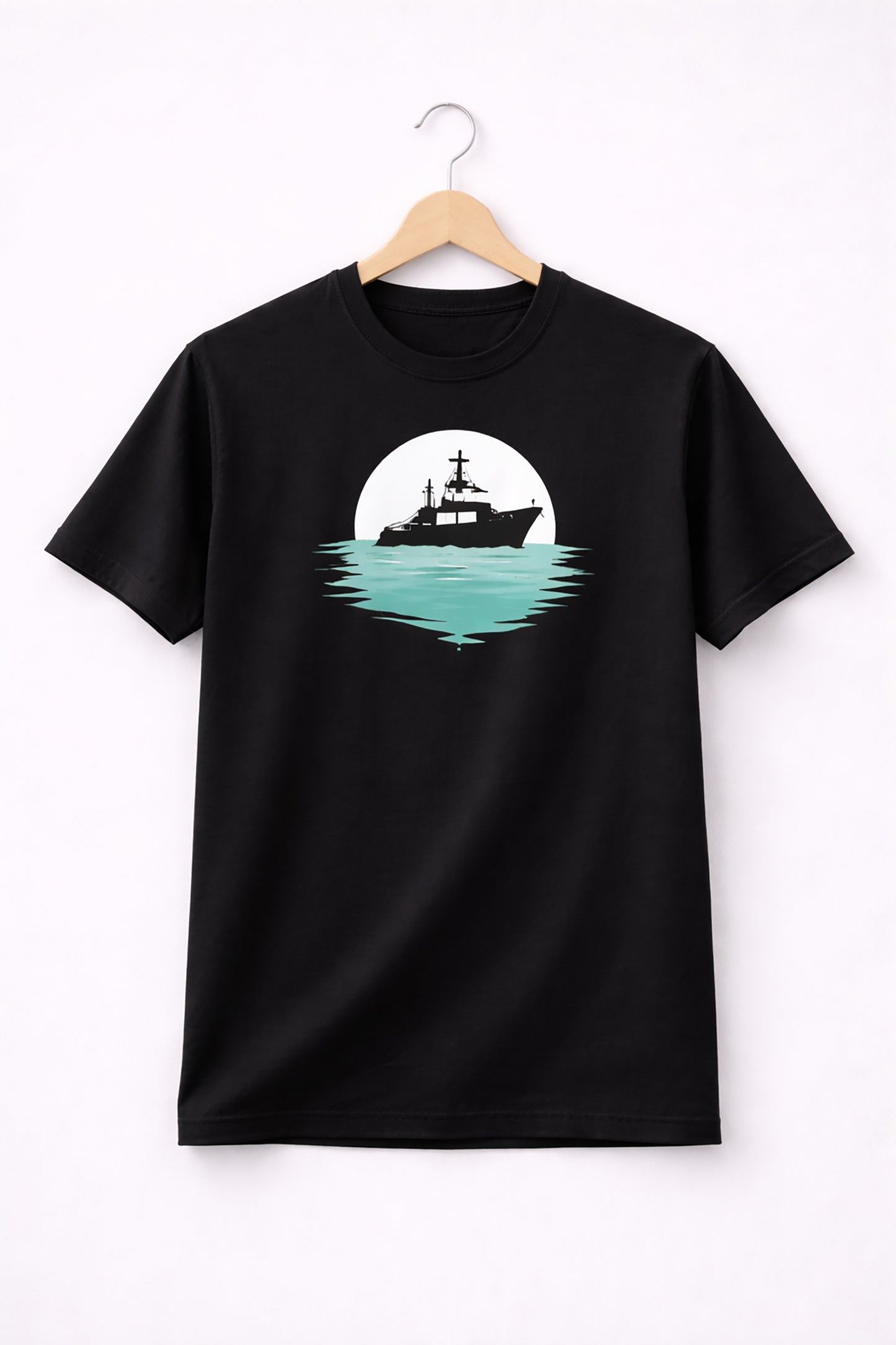 Black Men’s Graphic Print T-Shirt – Regular Fit Casual Wear
