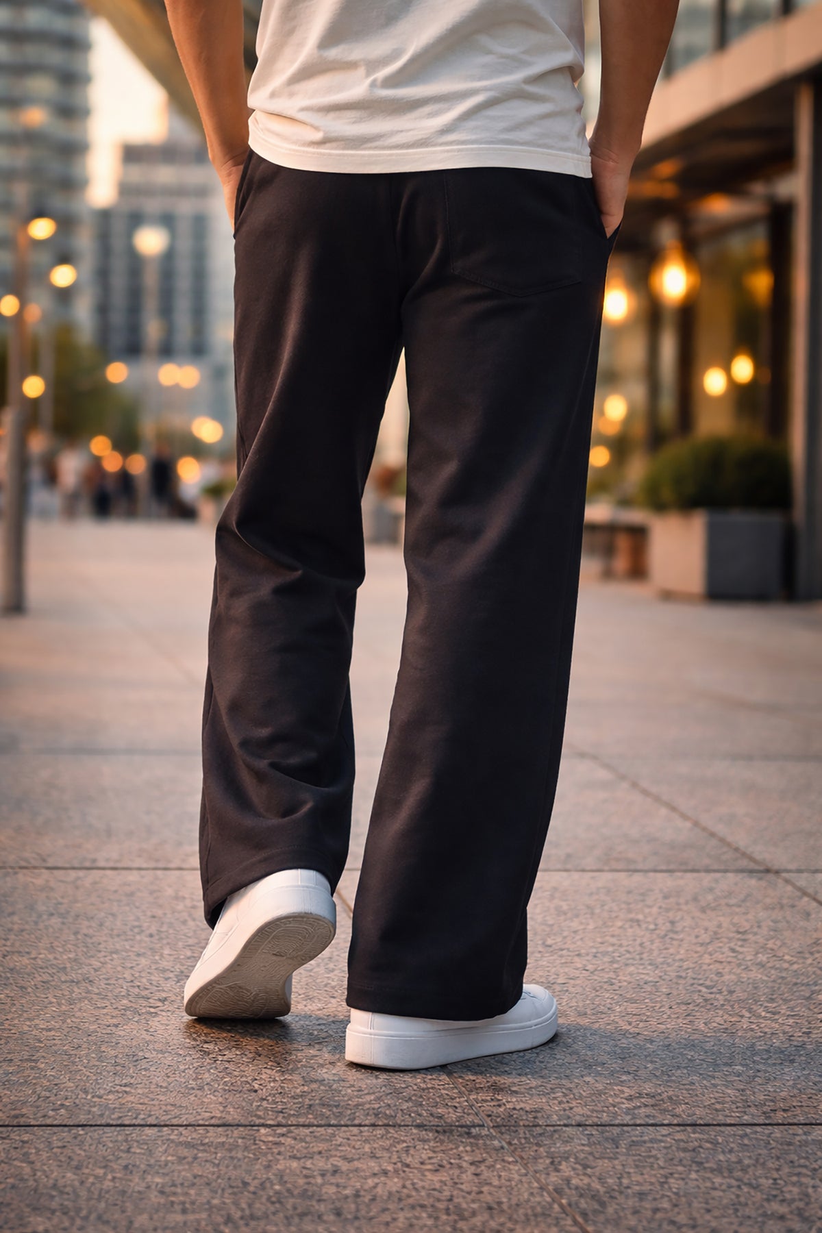Men’s Graphic Printed Polyester Relaxed Fit Track Pants.