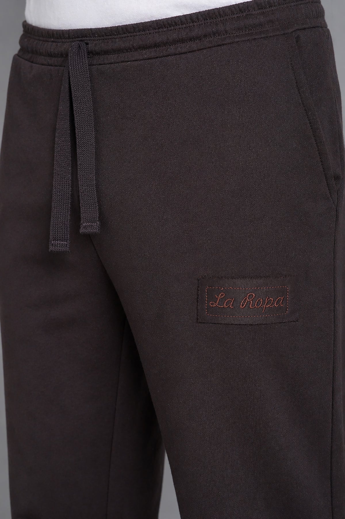 Men's Solid Polyester Regular Fit Track Pants