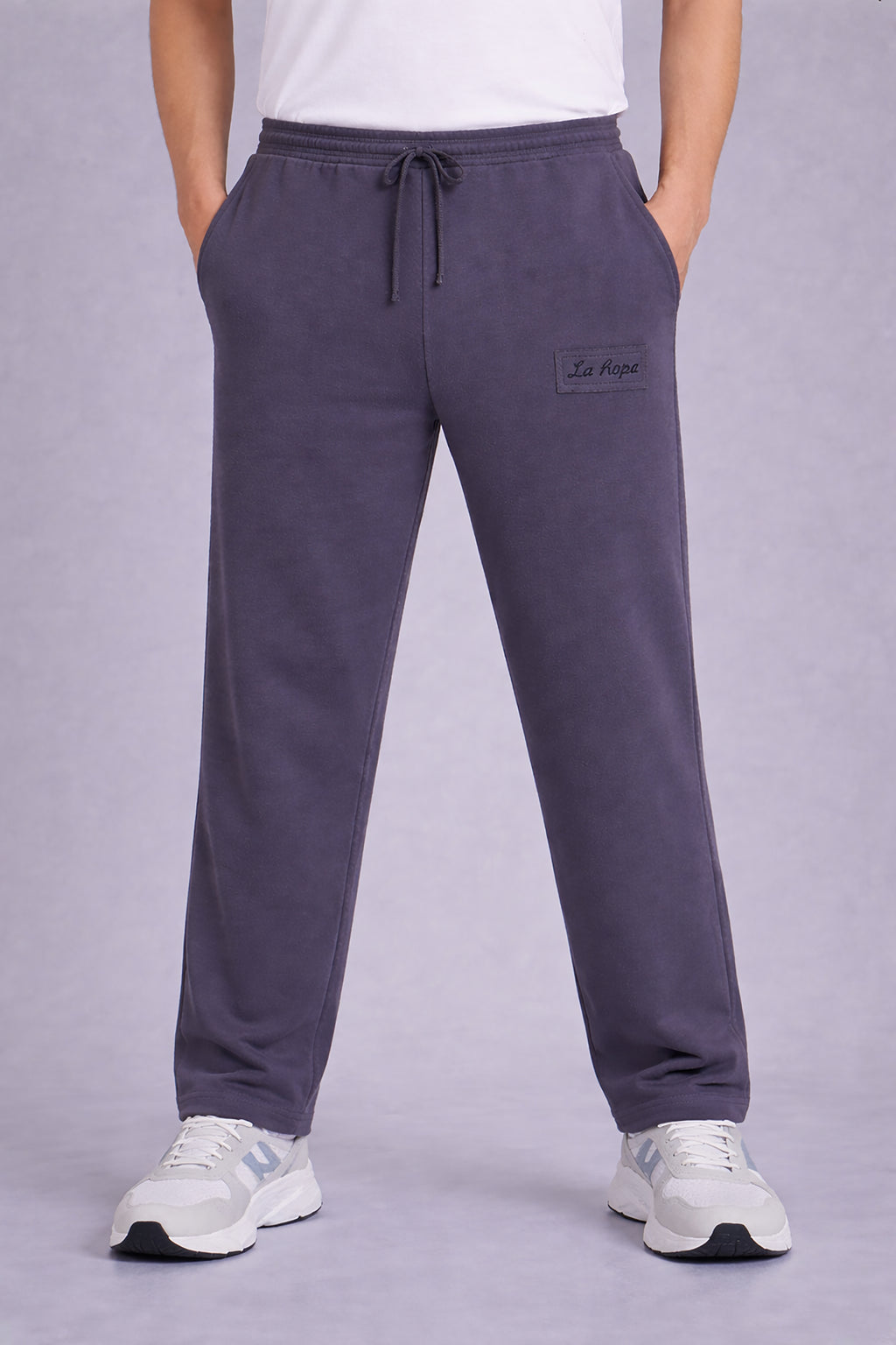 Men's Solid Polyester Regular Fit Track Pants
