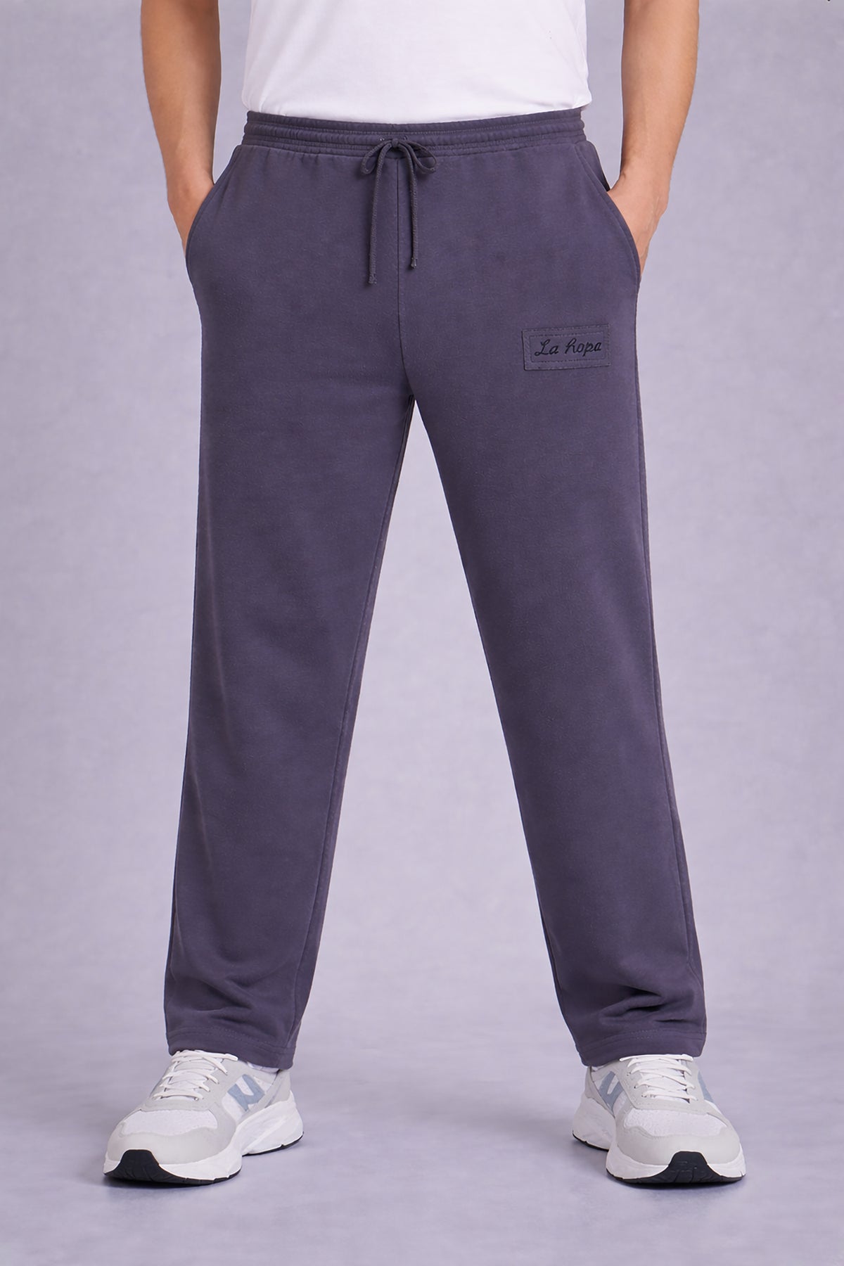 Men's Solid Polyester Regular Fit Track Pants
