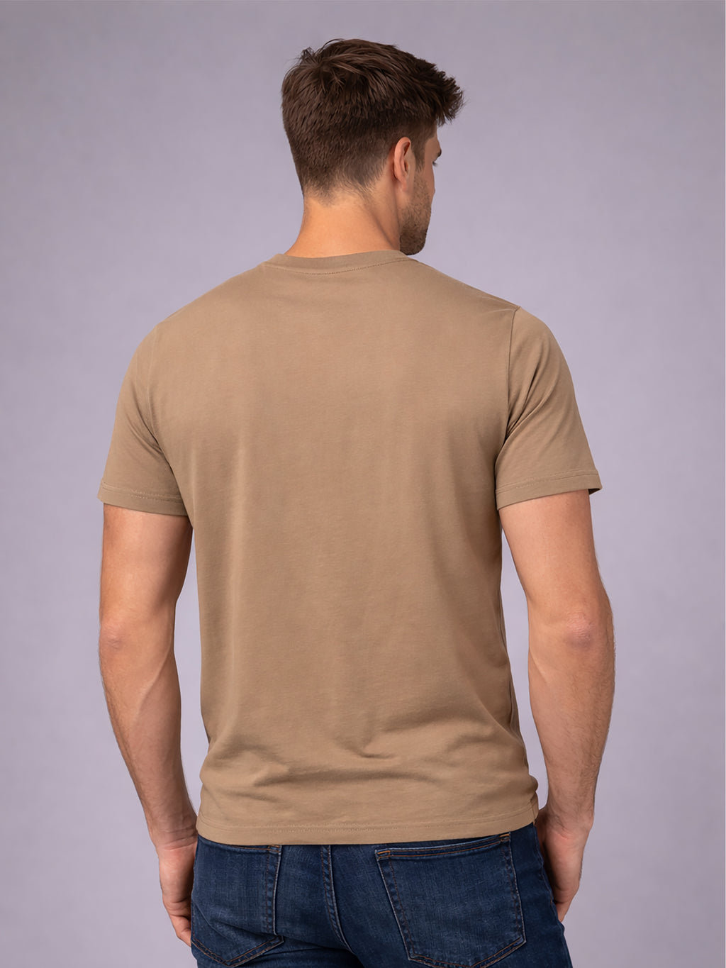 Men's Polycotton Regular Fit Solid Round Neck Half Sleeve T-Shirt