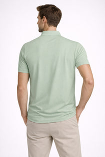 Men's Imported Poly Solid Half Sleeve Casual Polo T- Shirt