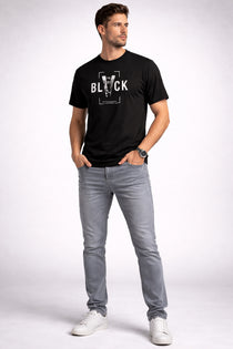Men’s Cotton Graphic Printed Round Neck Half Sleeve T-Shirt