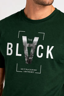 Men’s Cotton Graphic Printed Round Neck Half Sleeve T-Shirt