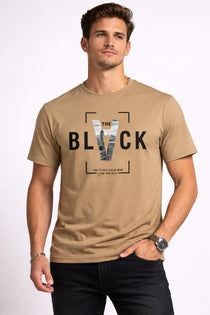 Men’s Cotton Graphic Printed Round Neck Half Sleeve T-Shirt