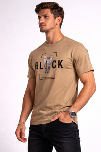 Men’s Cotton Graphic Printed Round Neck Half Sleeve T-Shirt