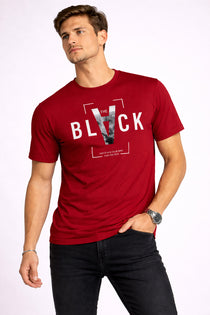 Men’s Cotton Graphic Printed Round Neck Half Sleeve T-Shirt