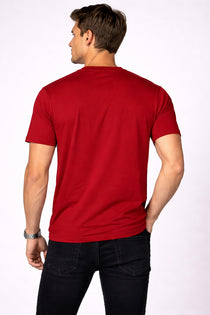 Men’s Cotton Graphic Printed Round Neck Half Sleeve T-Shirt