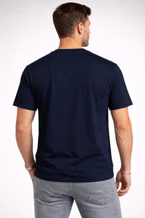 Men’s Cotton Graphic Printed Round Neck Half Sleeve T-Shirt