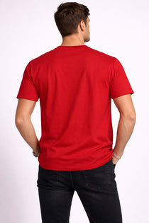 Men’s Cotton Graphic Printed Round Neck Half Sleeve T-Shirt