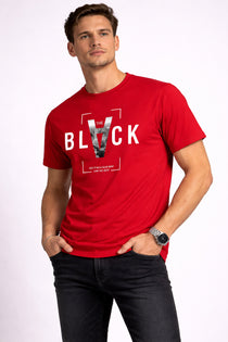 Men’s Cotton Graphic Printed Round Neck Half Sleeve T-Shirt