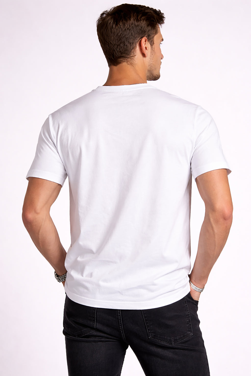 Men’s Cotton Graphic Printed Round Neck Half Sleeve T-Shirt