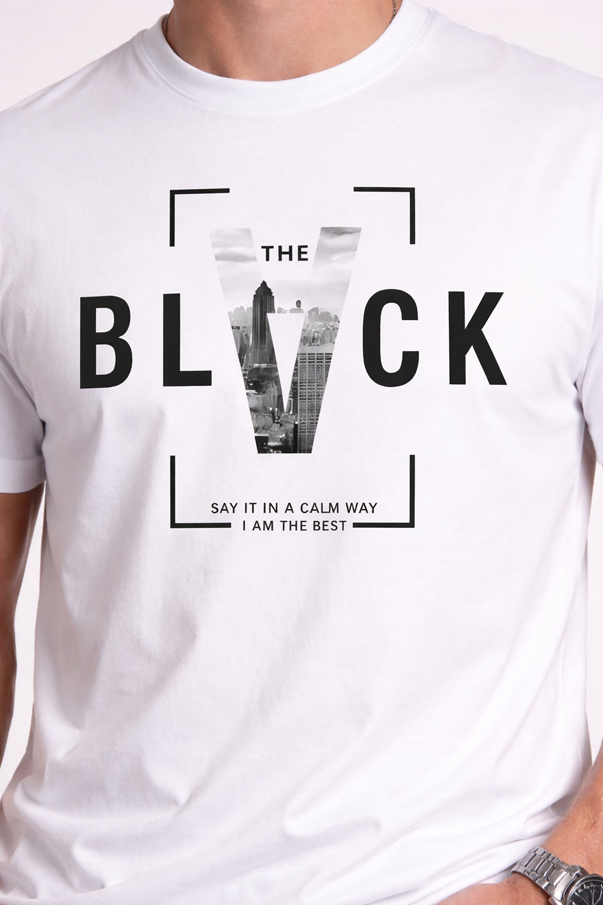 Men’s Cotton Graphic Printed Round Neck Half Sleeve T-Shirt