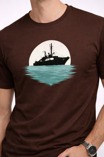 Men’s Cotton Graphic Printed Oversized Round Neck T-Shirt