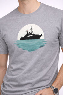 Men’s Cotton Graphic Printed Oversized Round Neck T-Shirt