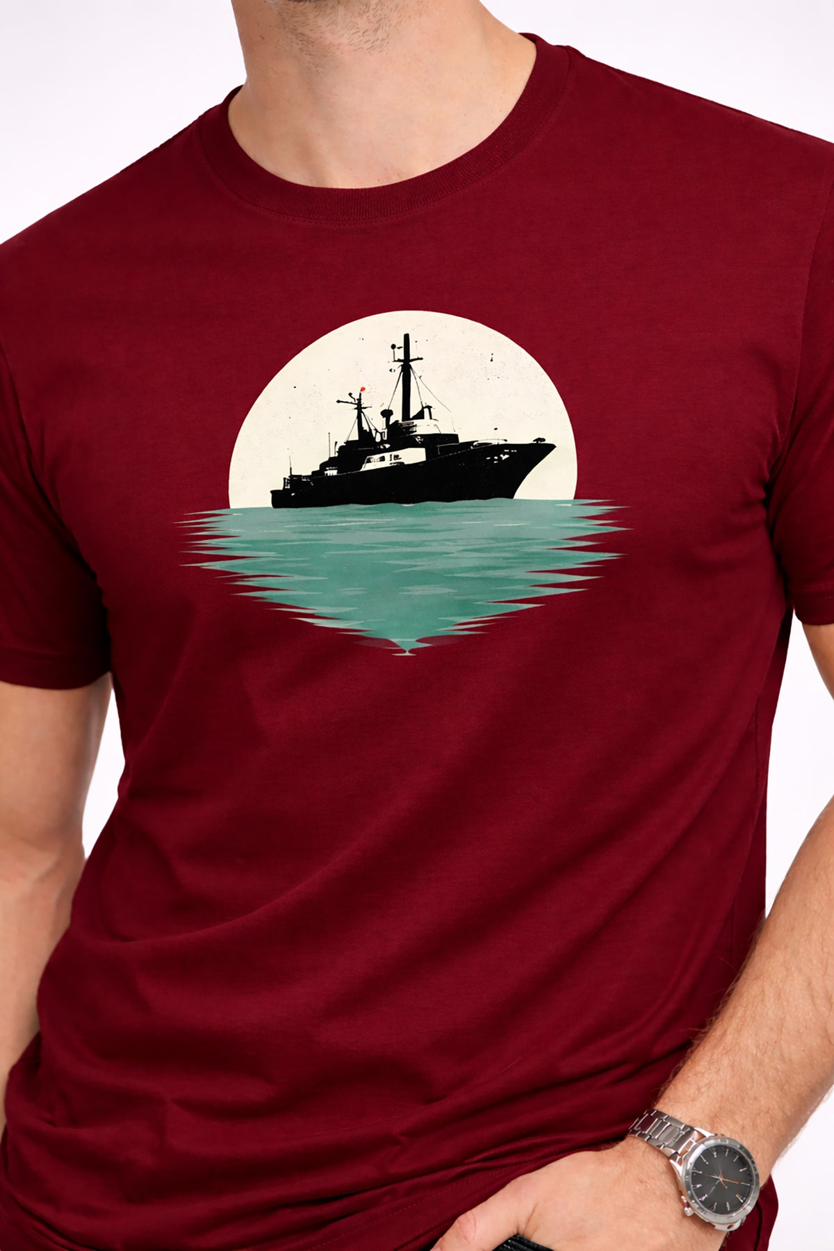 Men’s Cotton Graphic Printed Oversized Round Neck T-Shirt