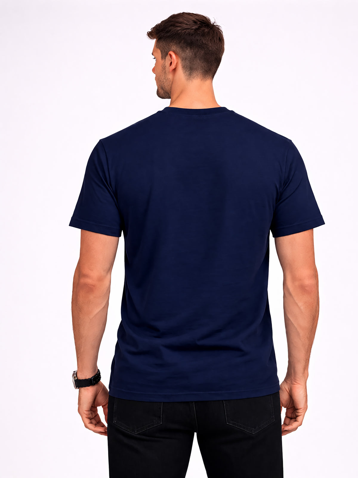 Men’s Cotton Graphic Printed Oversized Round Neck T-Shirt