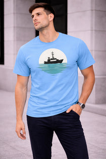 Men’s Cotton Graphic Printed Oversized Round Neck T-Shirt