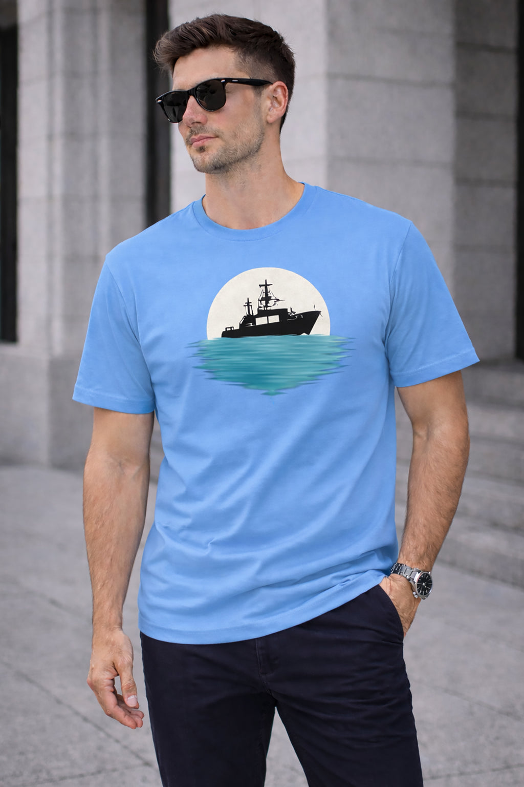 Men’s Cotton Graphic Printed Oversized Round Neck T-Shirt