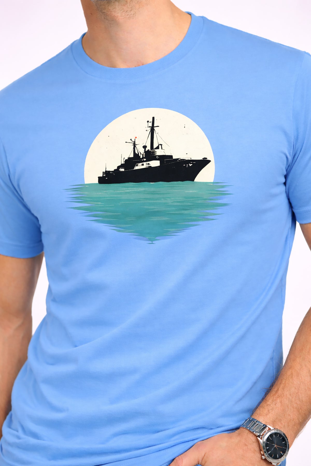 Men’s Cotton Graphic Printed Oversized Round Neck T-Shirt