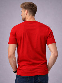 Men's Polycotton Regular Fit Solid Round Neck Half Sleeve T-Shirt
