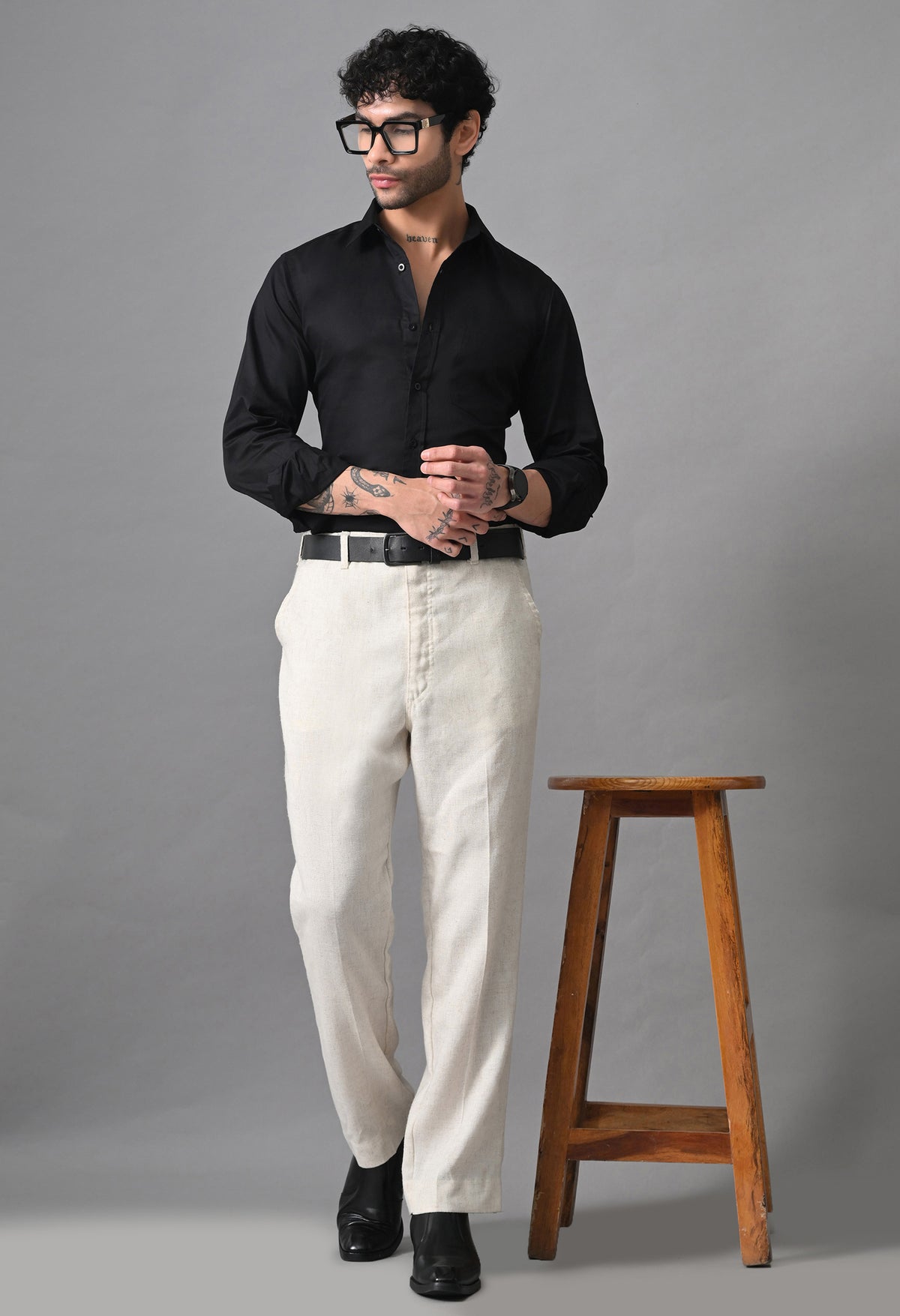 Men’s Cotton Solid Full Sleeve Regular Fit Shirt